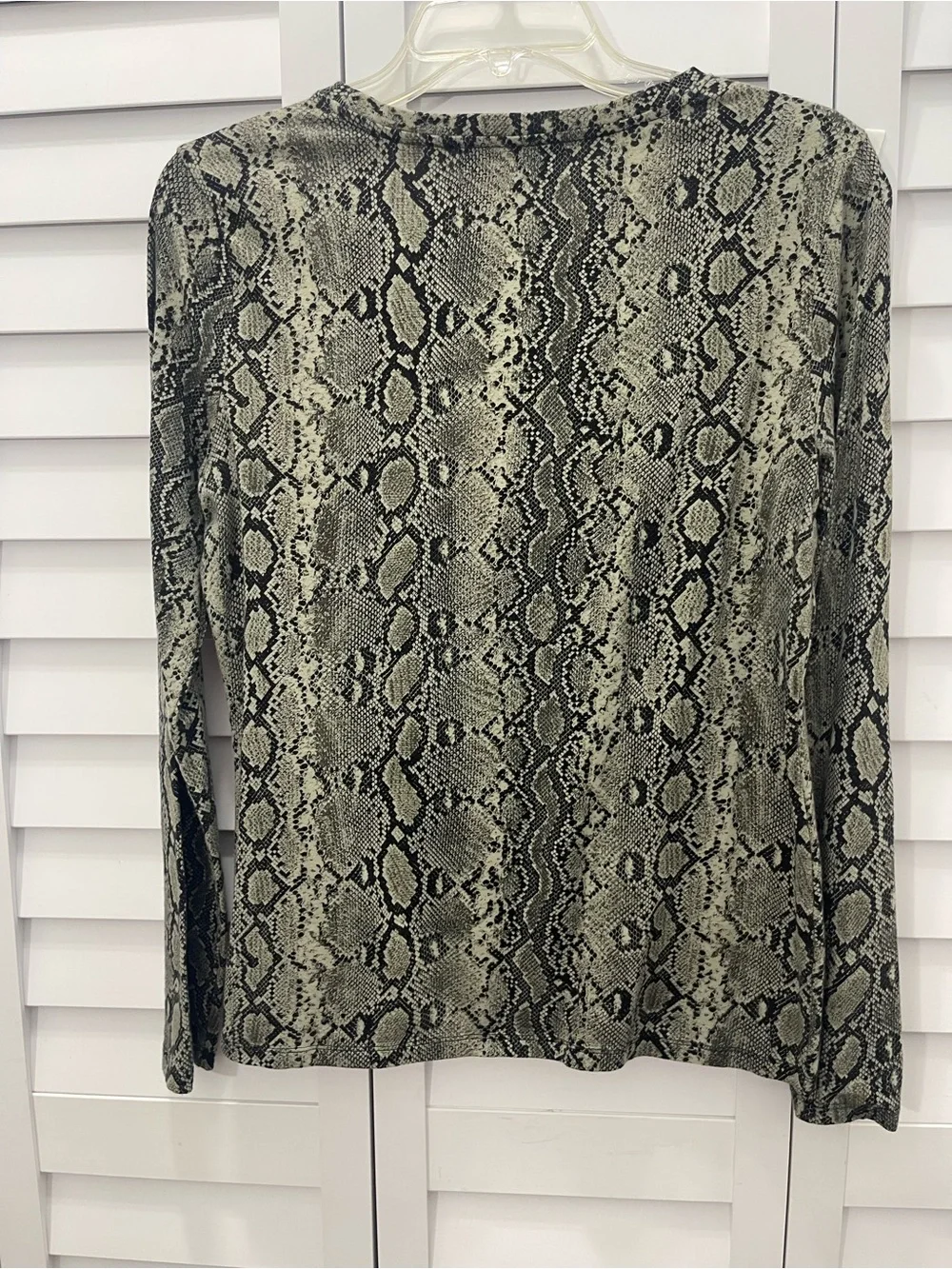 Michael Kors Top Women’s Medium Animal Print Top with MK Rhinestone Logo